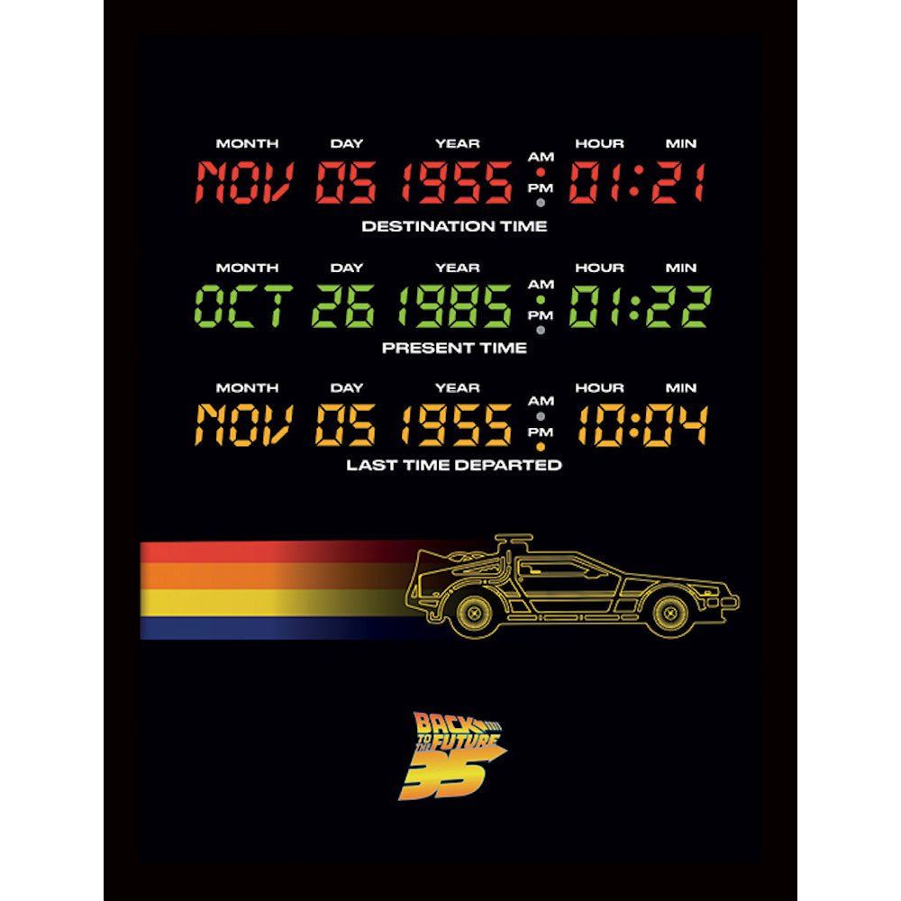BACK TO THE FUTURE バックトゥザフューチャー (劇場公開 40周年 ) - Time Circuits / インテリア額 - PGS